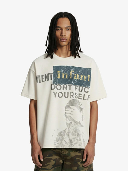 Camiseta Manfinity Studios Infant Dont Fuc Yourself Oversized — Foto 1