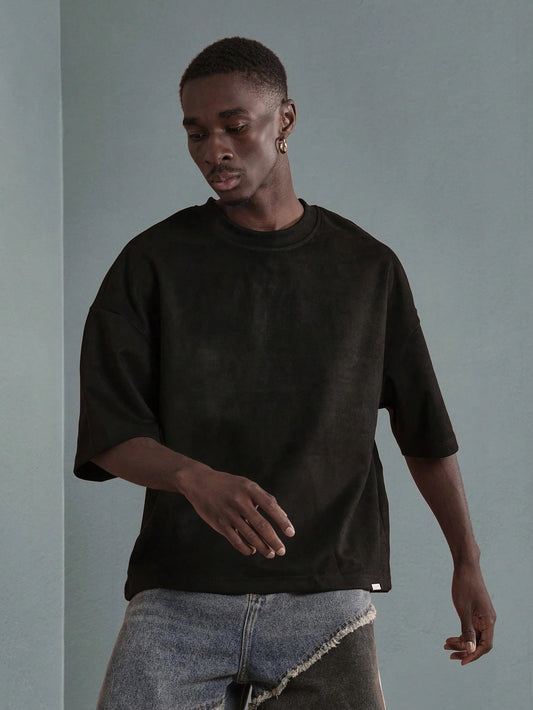 Camiseta Manfinity Veludo Boxy — Foto 2