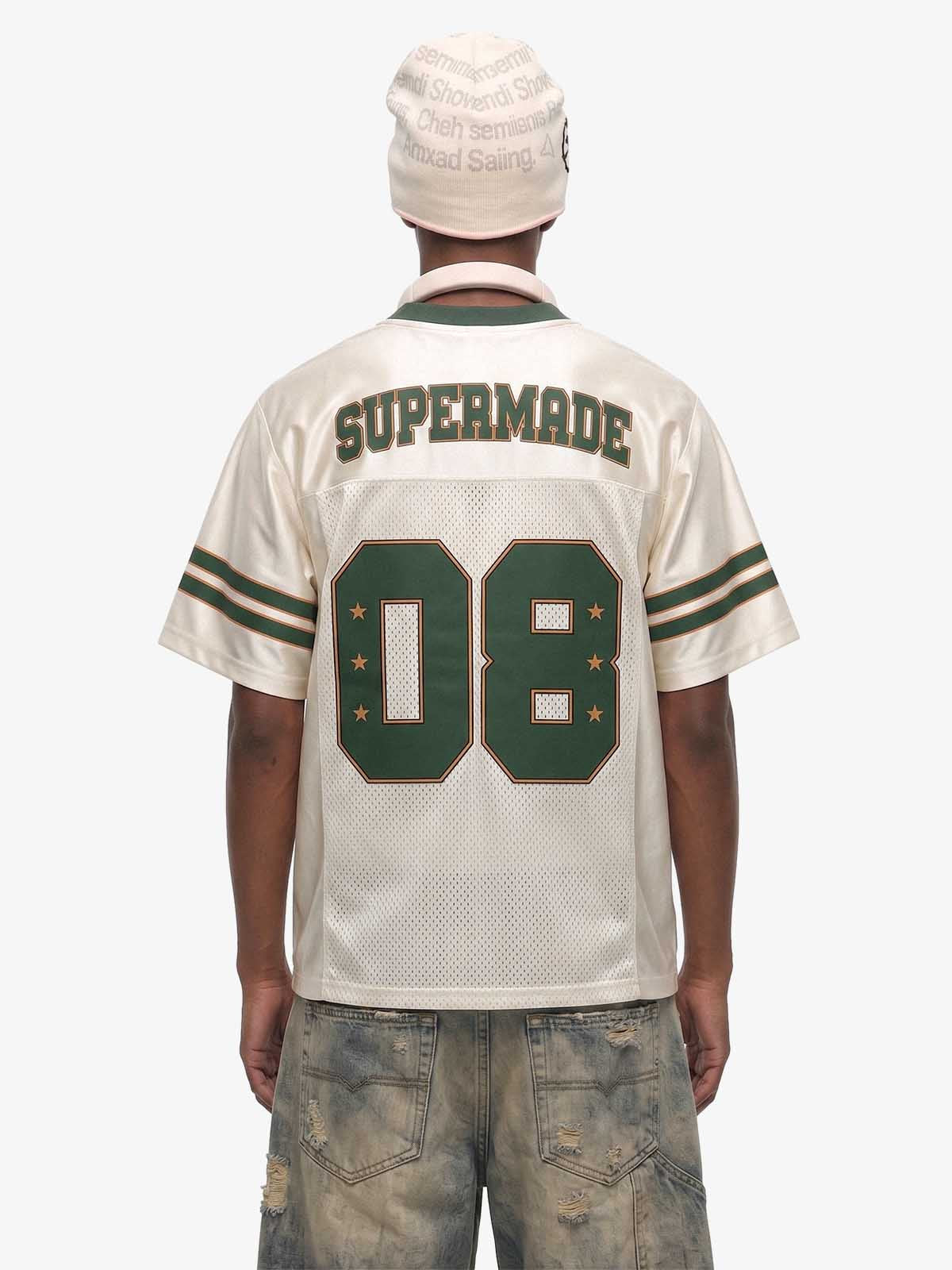 Camiseta Manfinity Studios Green Retro Jersey Oversized — Foto 3