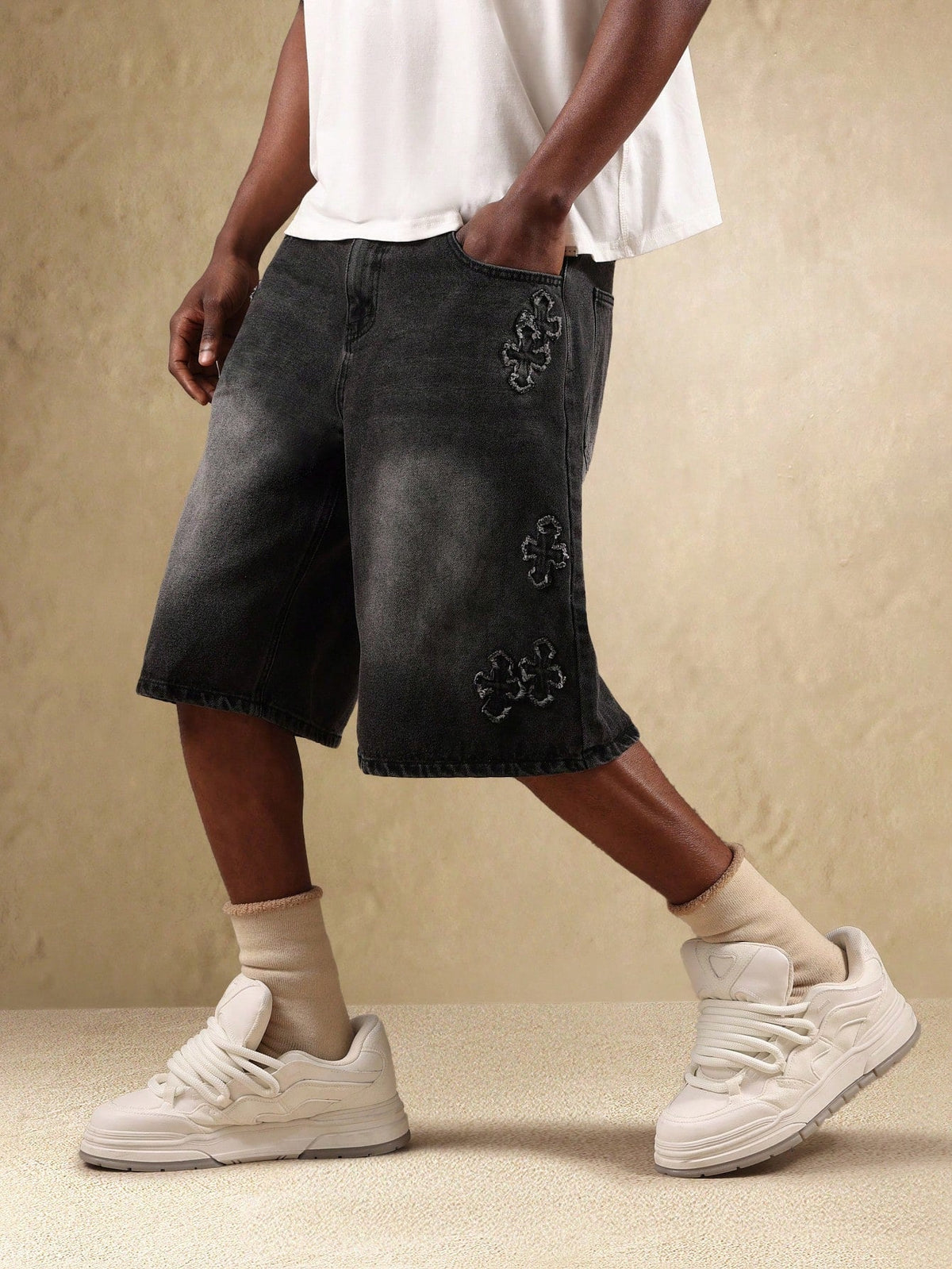 Short Manfinity Denim Cruz Jeans — Foto 3