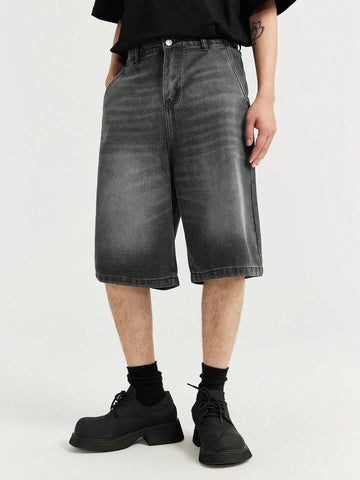 Short Manfinity Denim Lavada Diagonal — Foto 1