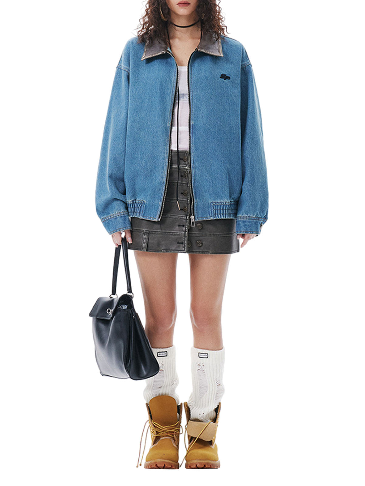 Jaqueta Manfinity Heavy Washed Denim Work — Foto 8