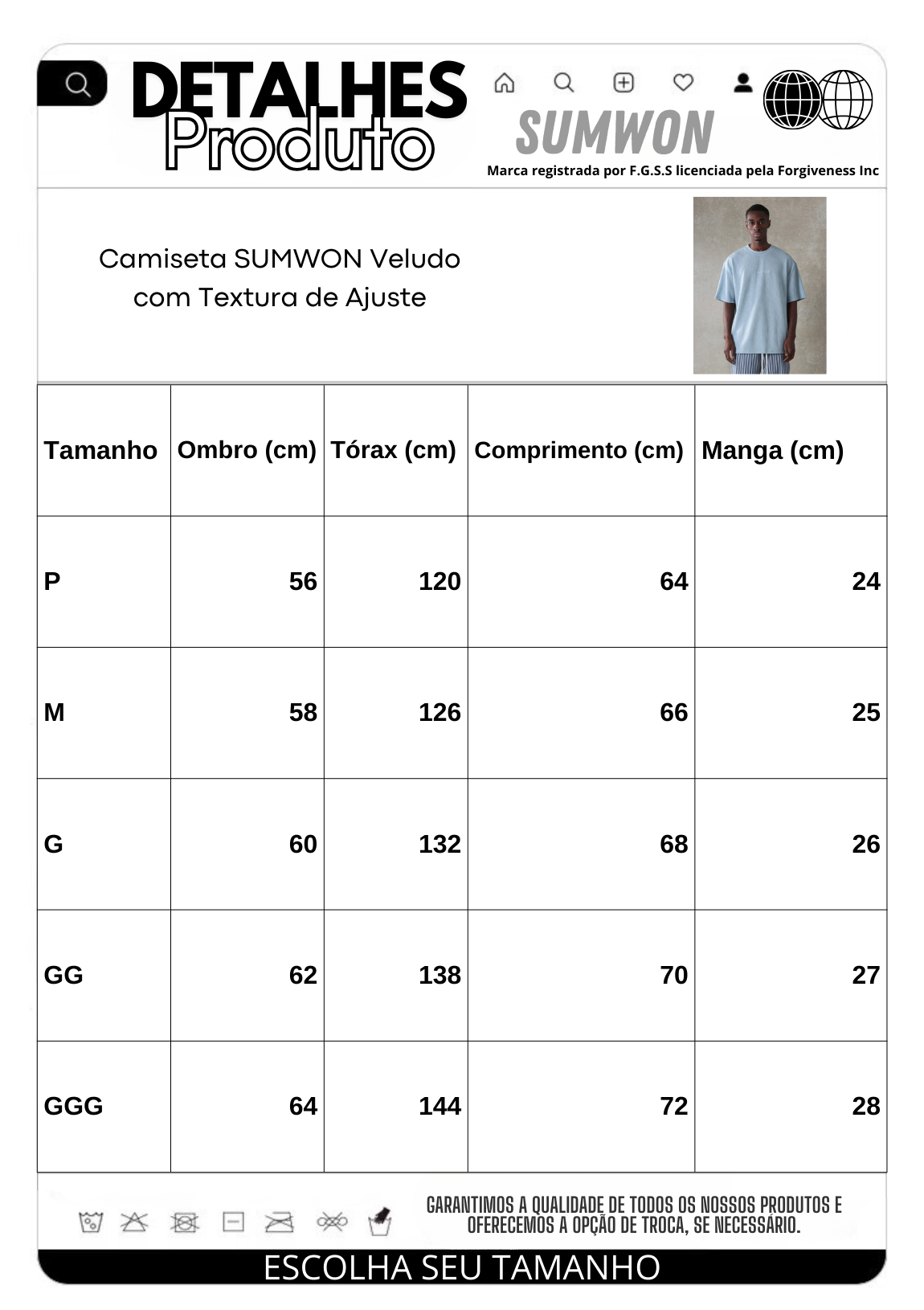 Camisa Manfinity Veludo Noir — Foto 6