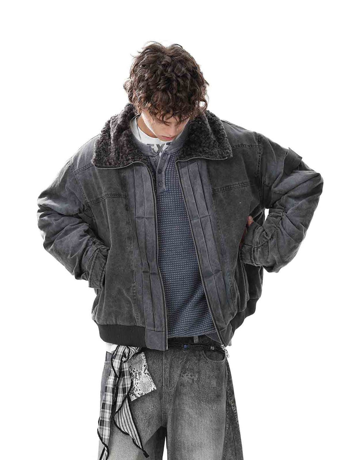Jaqueta Manfinity Shearling — Foto 1