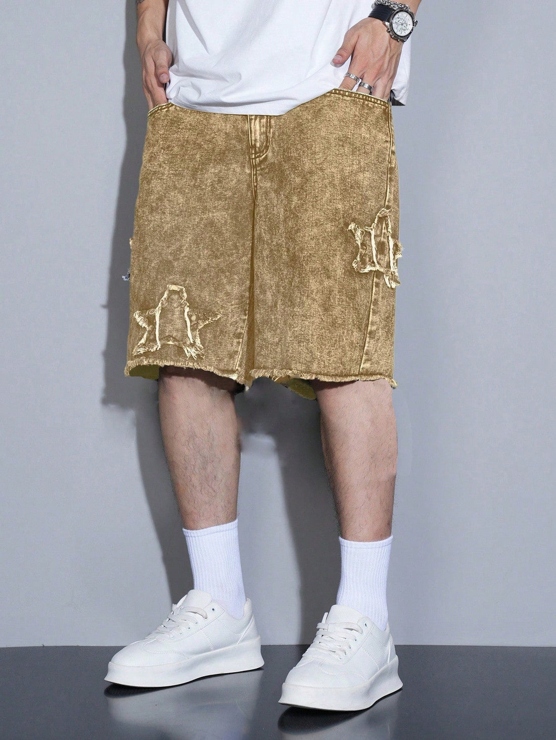 Short Manfinity Denim Pentagonal — Foto 1