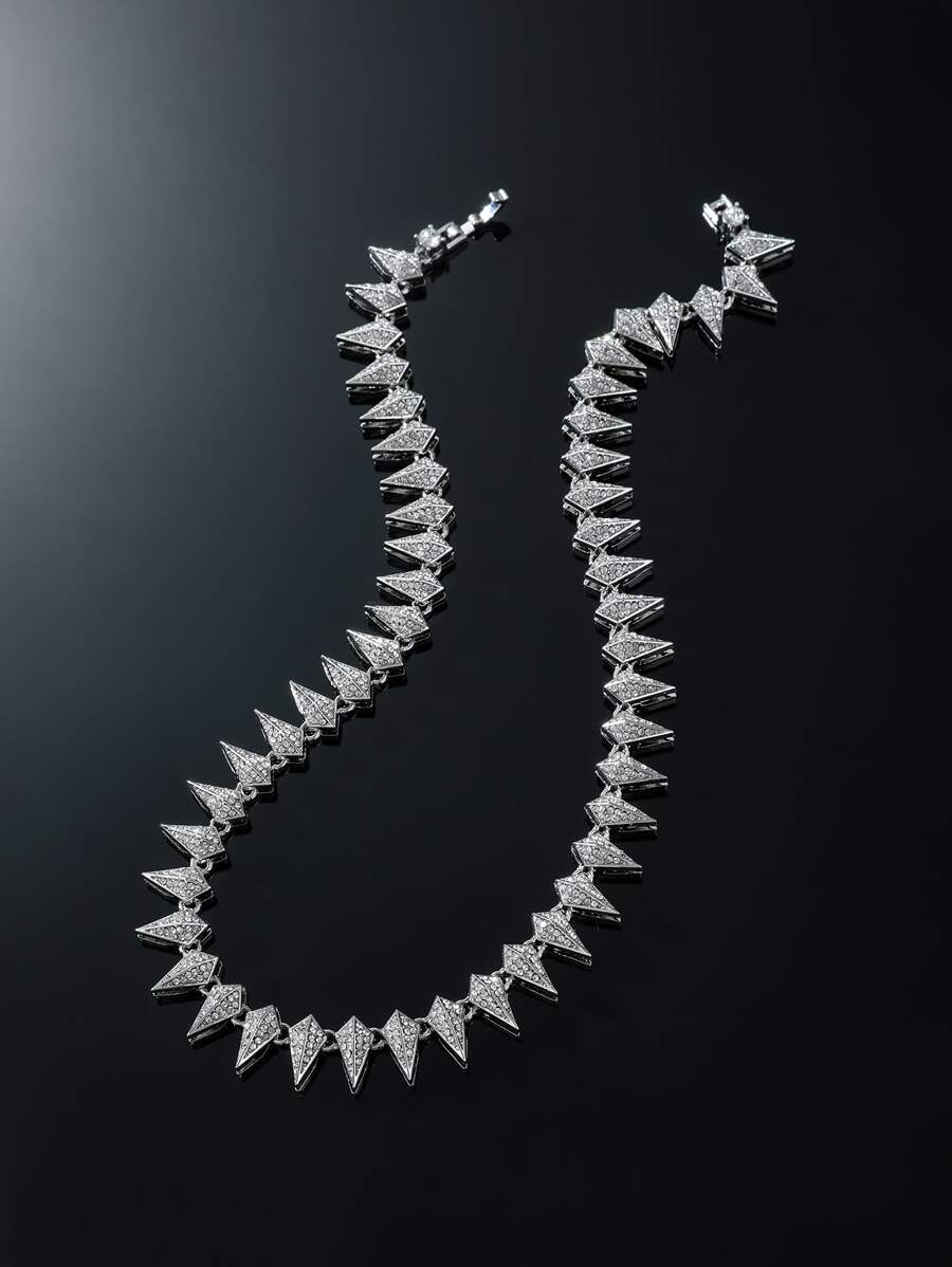 Colar Manfinity Chain Strass — Foto 1