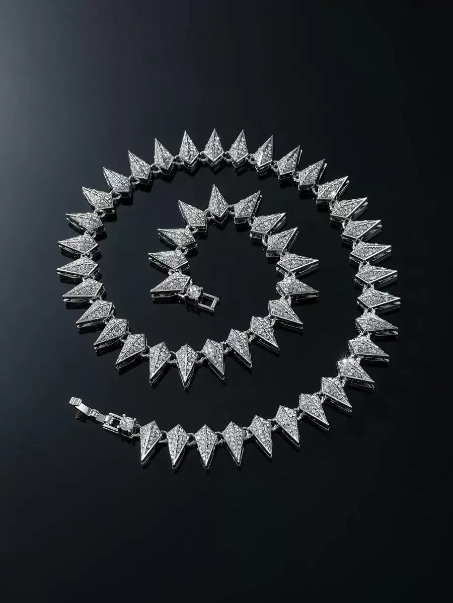 Colar Manfinity Chain Strass — Foto 2