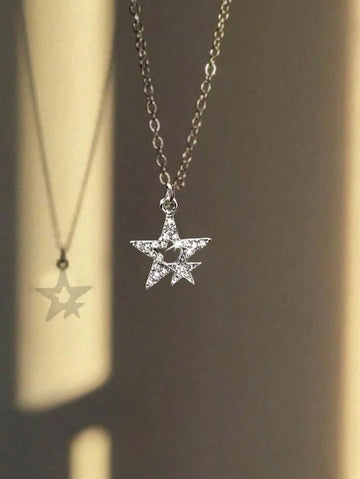 Colar Manfinity Crucifixo Strass — Foto 1