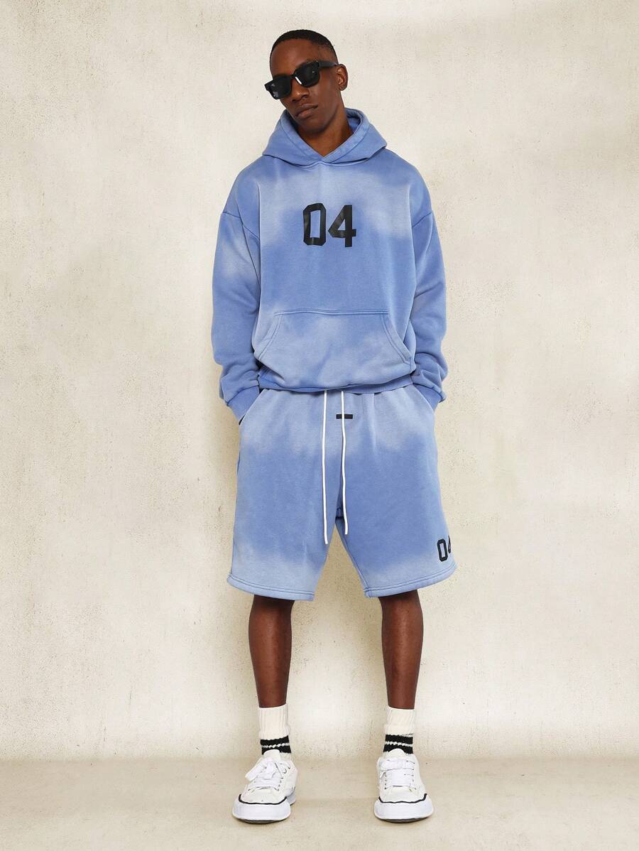 Conjunto Moletom Manfinity Studios Acid Wash 04 Hoodie — Foto 1