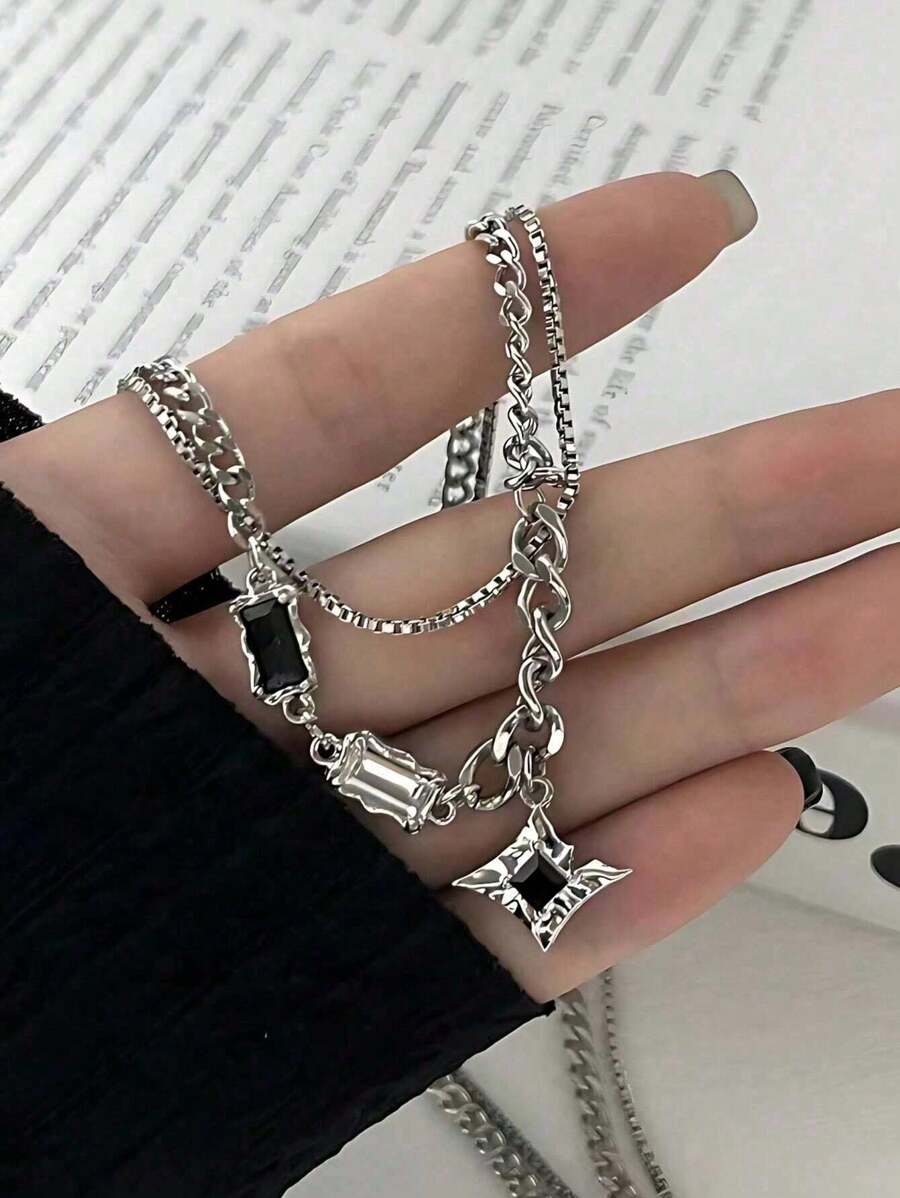 Colar Manfinity Star Double — Foto 4