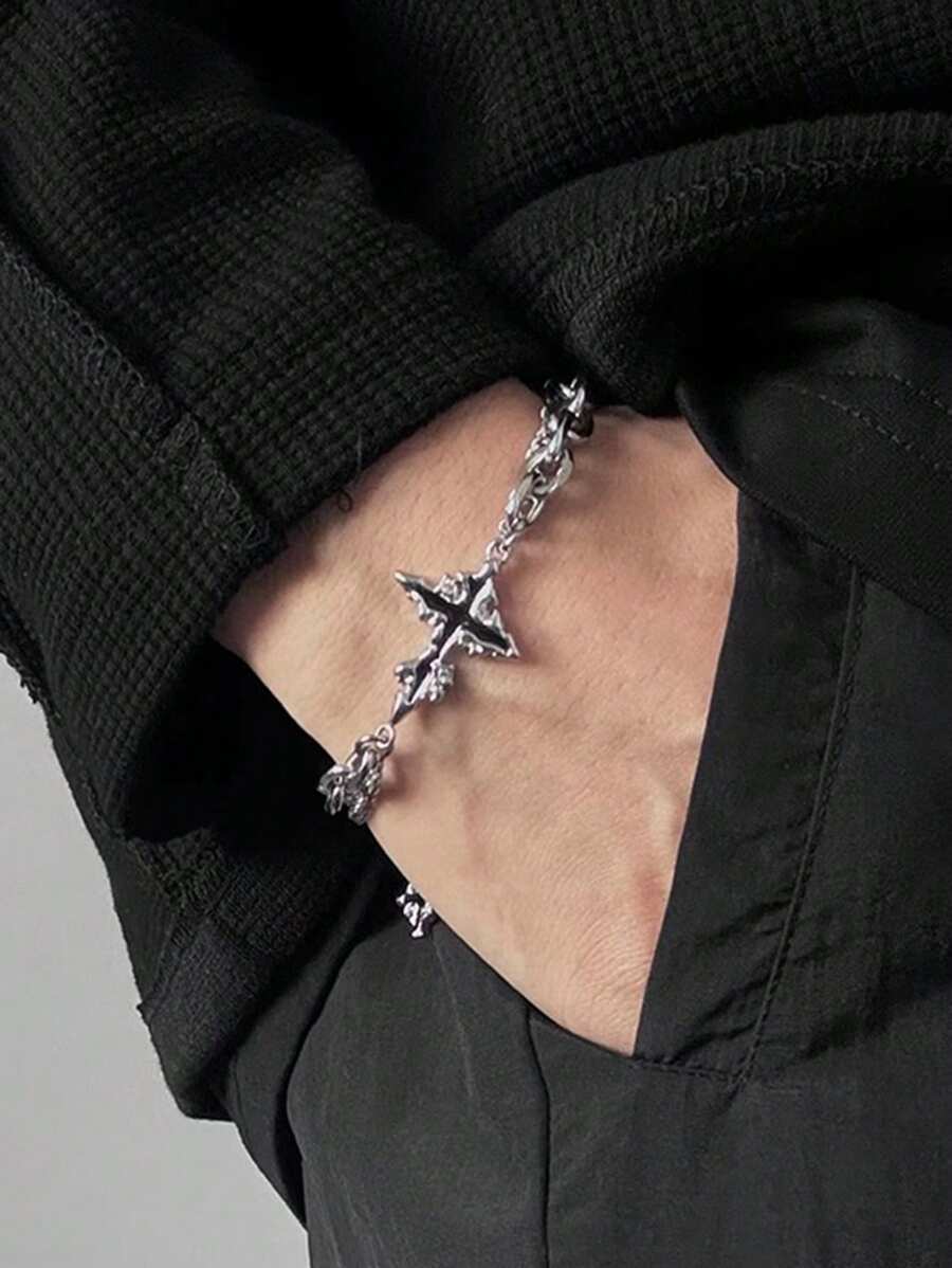 Pulseira Manfinity Dark Cross — Foto 1