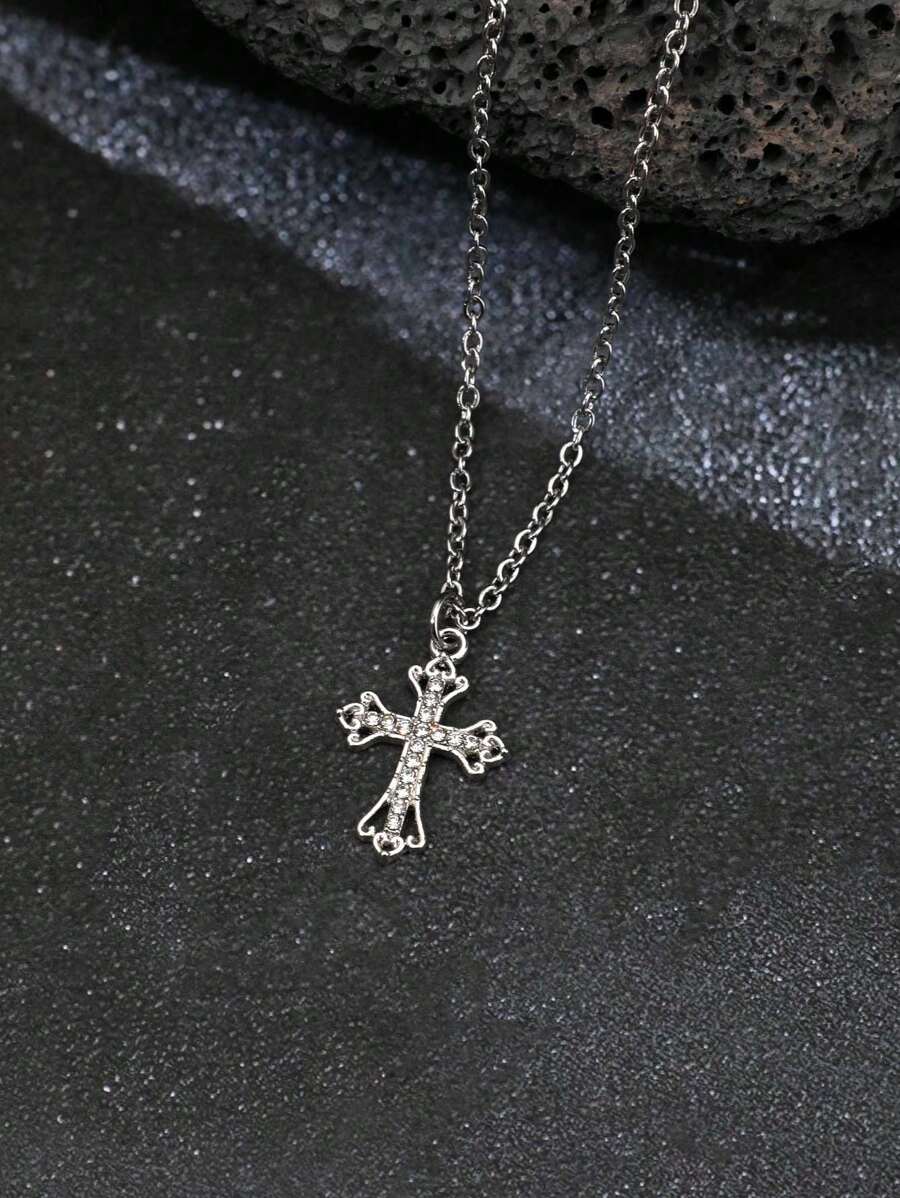 Colar Manfinity Crucifixo Strass — Foto 11