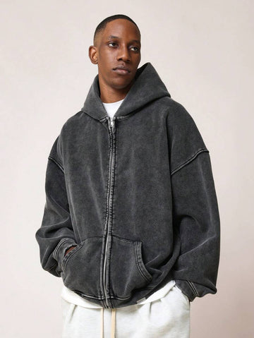 Moletom Manfinity Washed Zipper — Foto 1