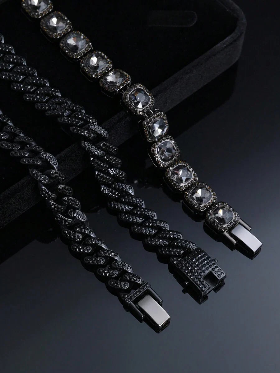 Pulseira Manfinity Cuban Noir — Foto 1