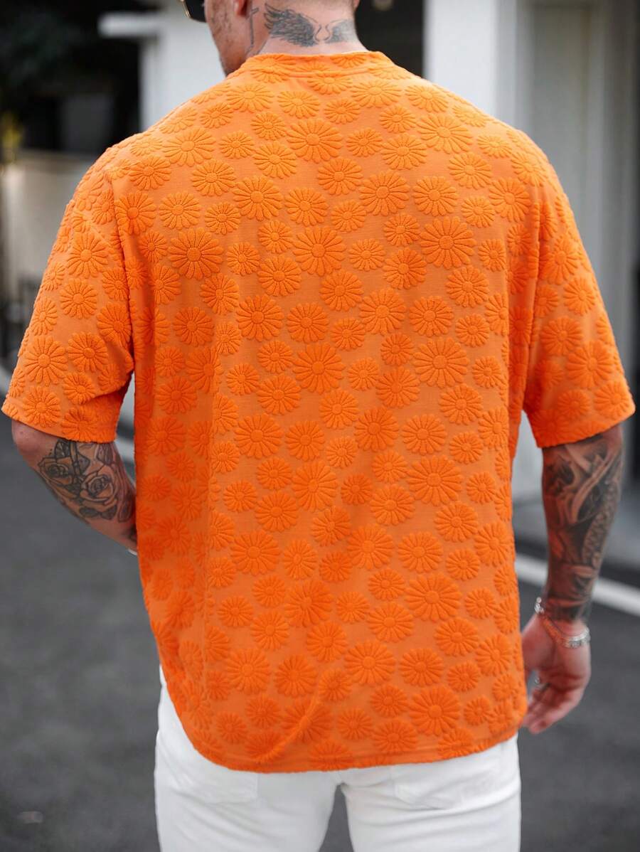 Camiseta Manfinity Bloom Relief — Foto 5