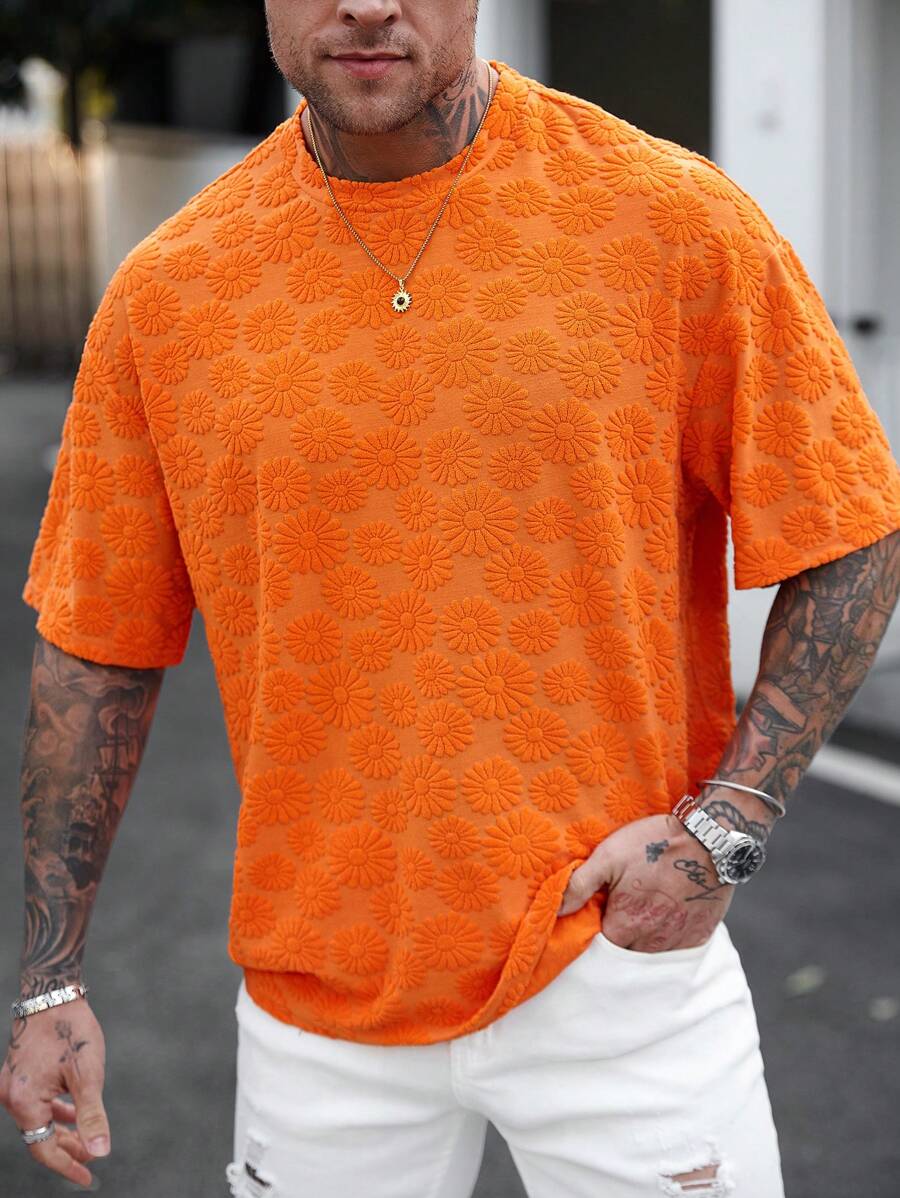 Camiseta Manfinity Bloom Relief — Foto 7
