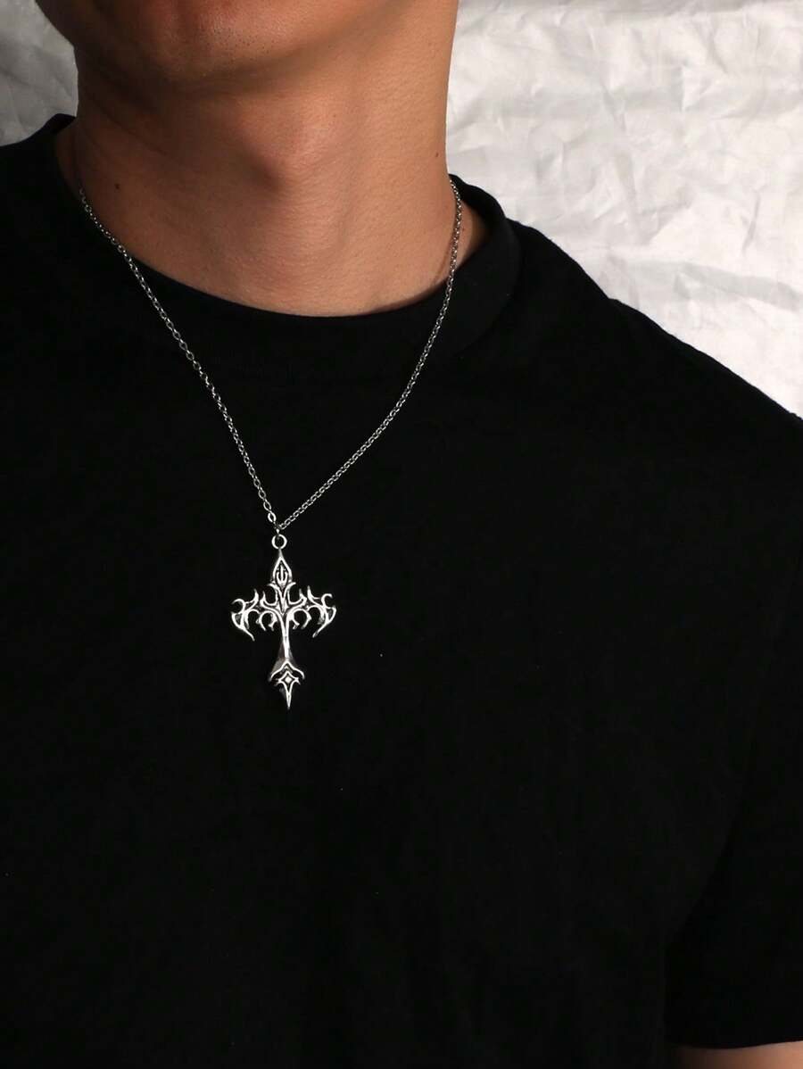 Colar Manfinity Crucifixo Strass — Foto 20