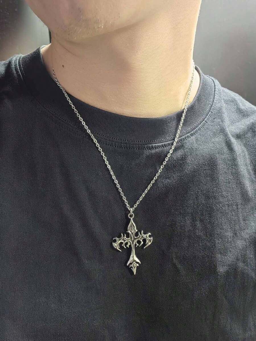 Colar Manfinity Crucifixo Strass — Foto 19
