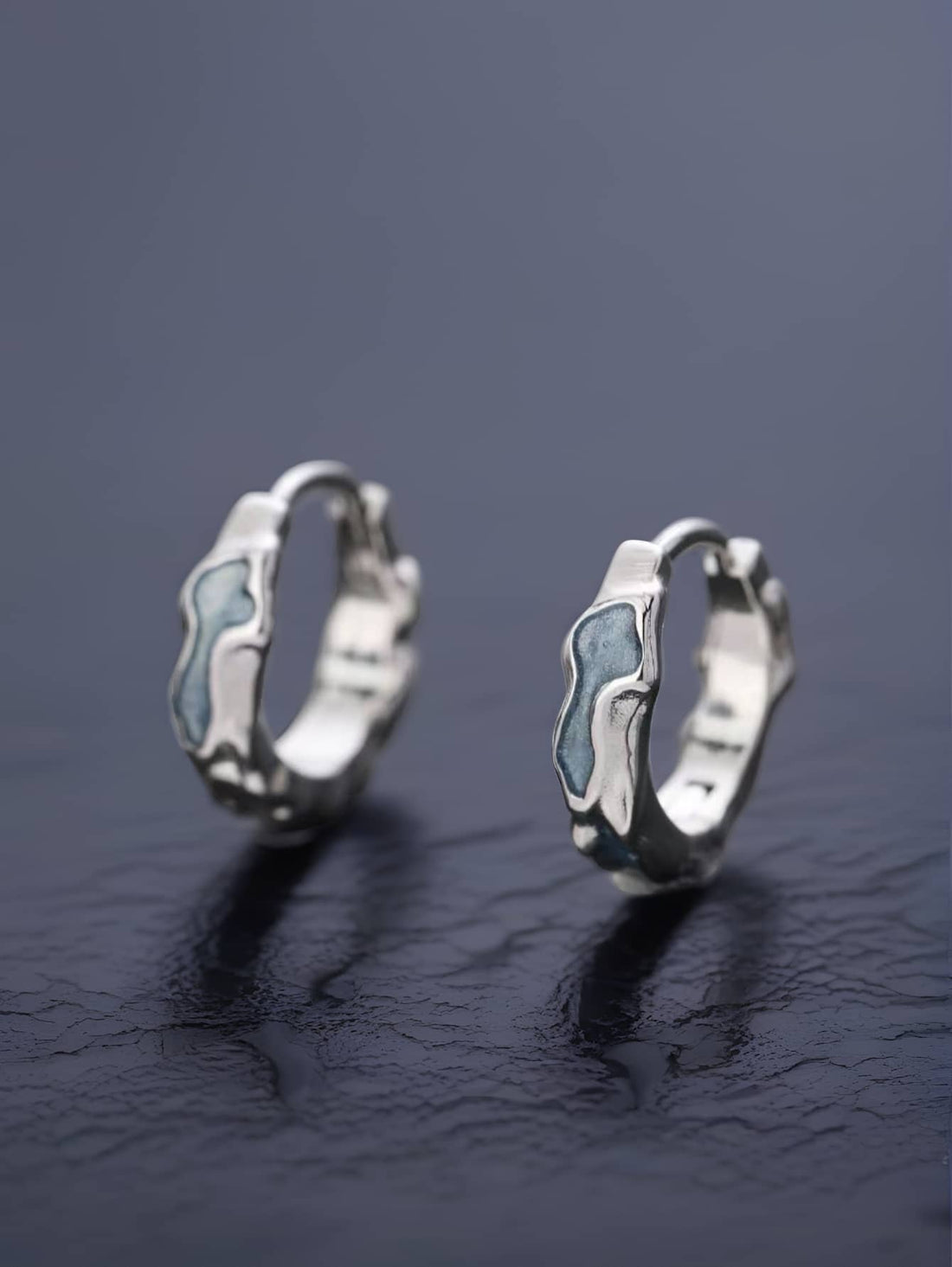 Brincos Manfinity Azul Luxo — Foto 1