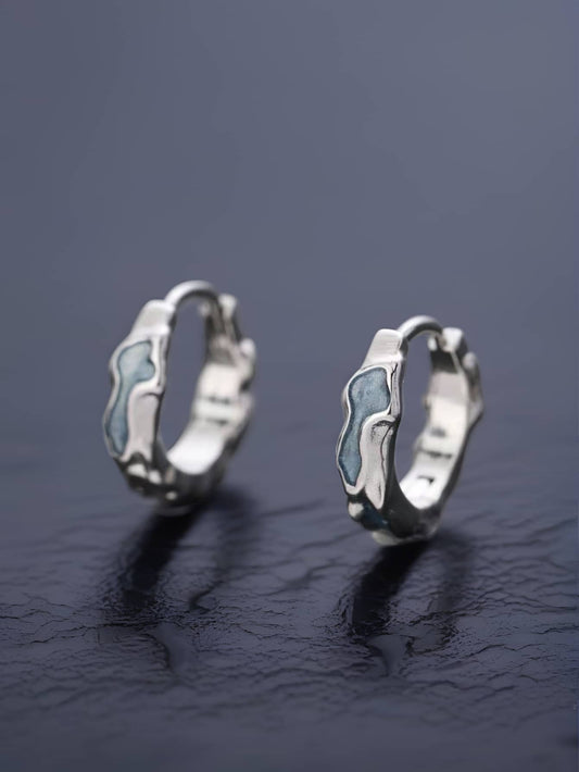 Brincos Manfinity Azul Luxo — Foto 1
