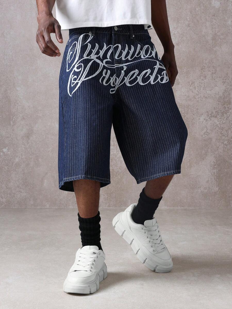 Bermuda Jeans Manfinity Studios Archive Jorts — Foto 5