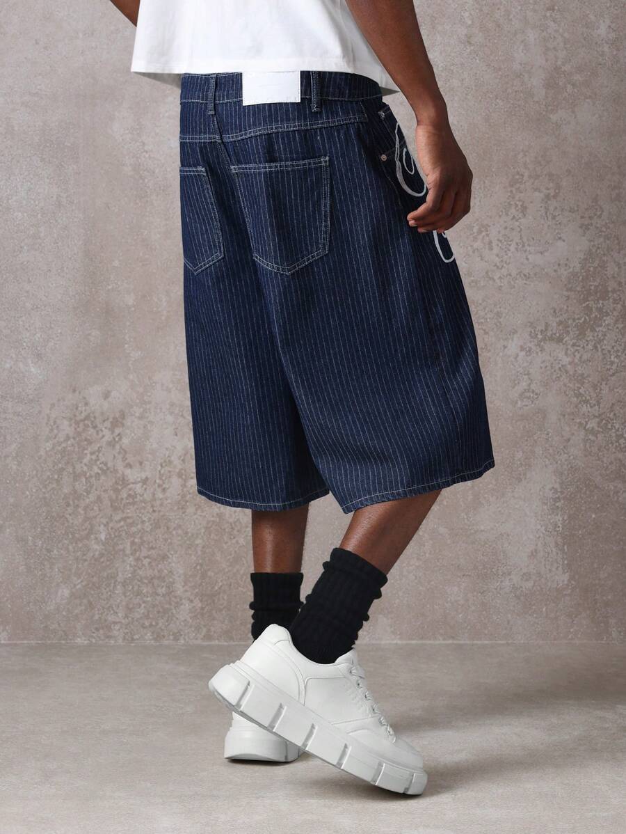 Bermuda Jeans Manfinity Studios Archive Jorts — Foto 9