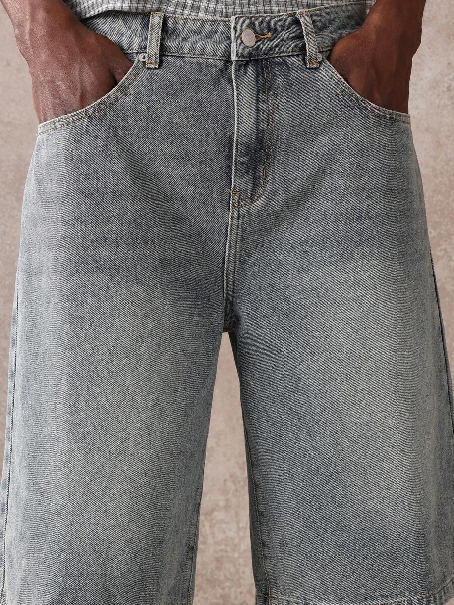 Bermuda Jorts Jeans Manfinity Studios Suzulan Graffiti — Foto 11