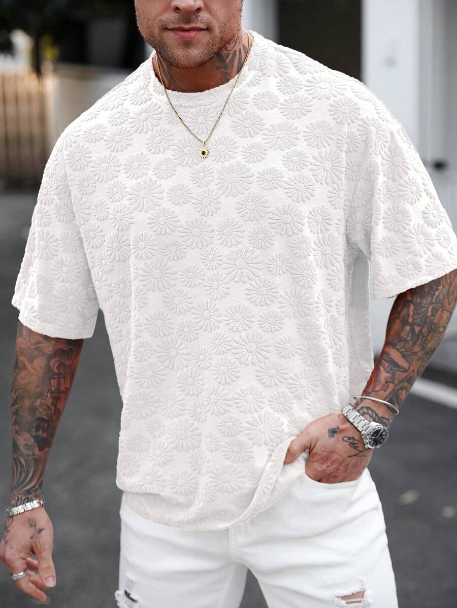 Camiseta Manfinity Bloom Relief — Foto 19
