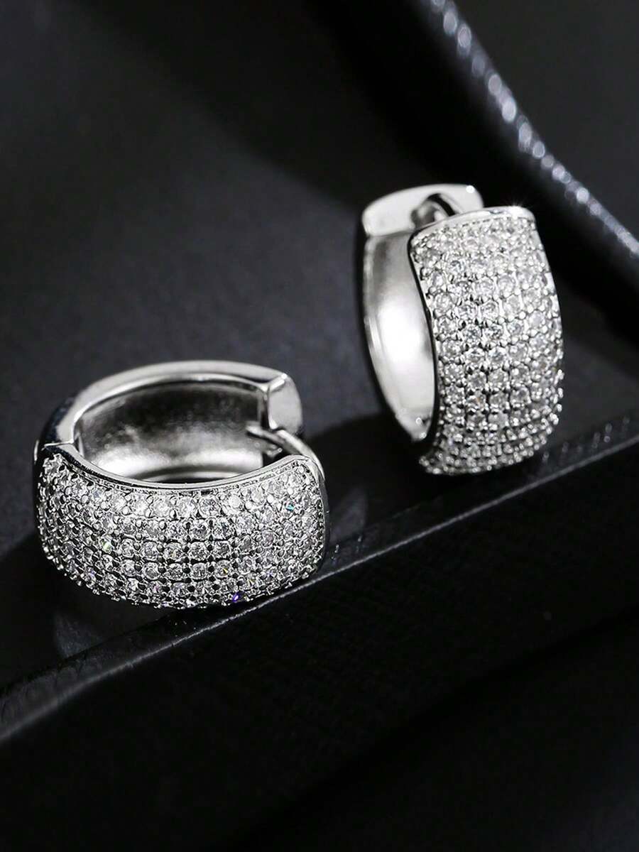 Brincos Manfinity Strass Total — Foto 1
