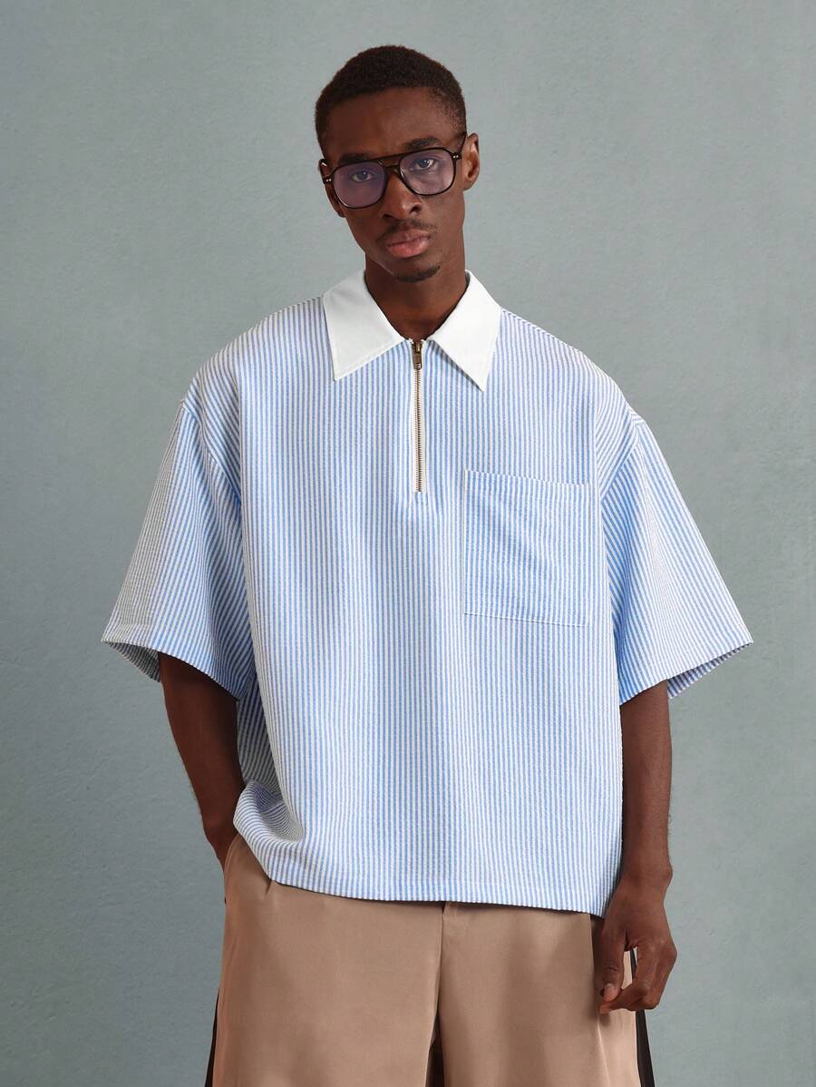 Camisa Polo Manfinity Half Zip — Foto 1