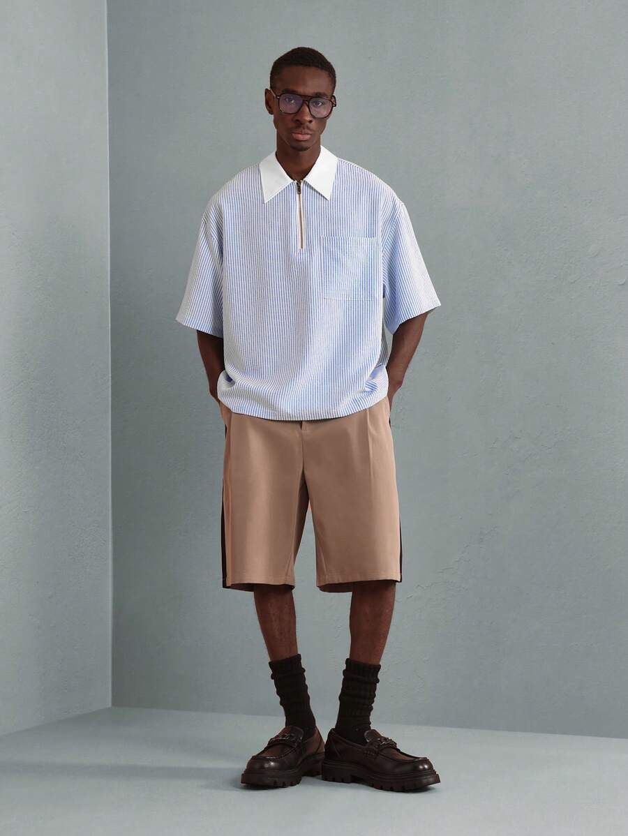 Camisa Polo Manfinity Half Zip — Foto 4