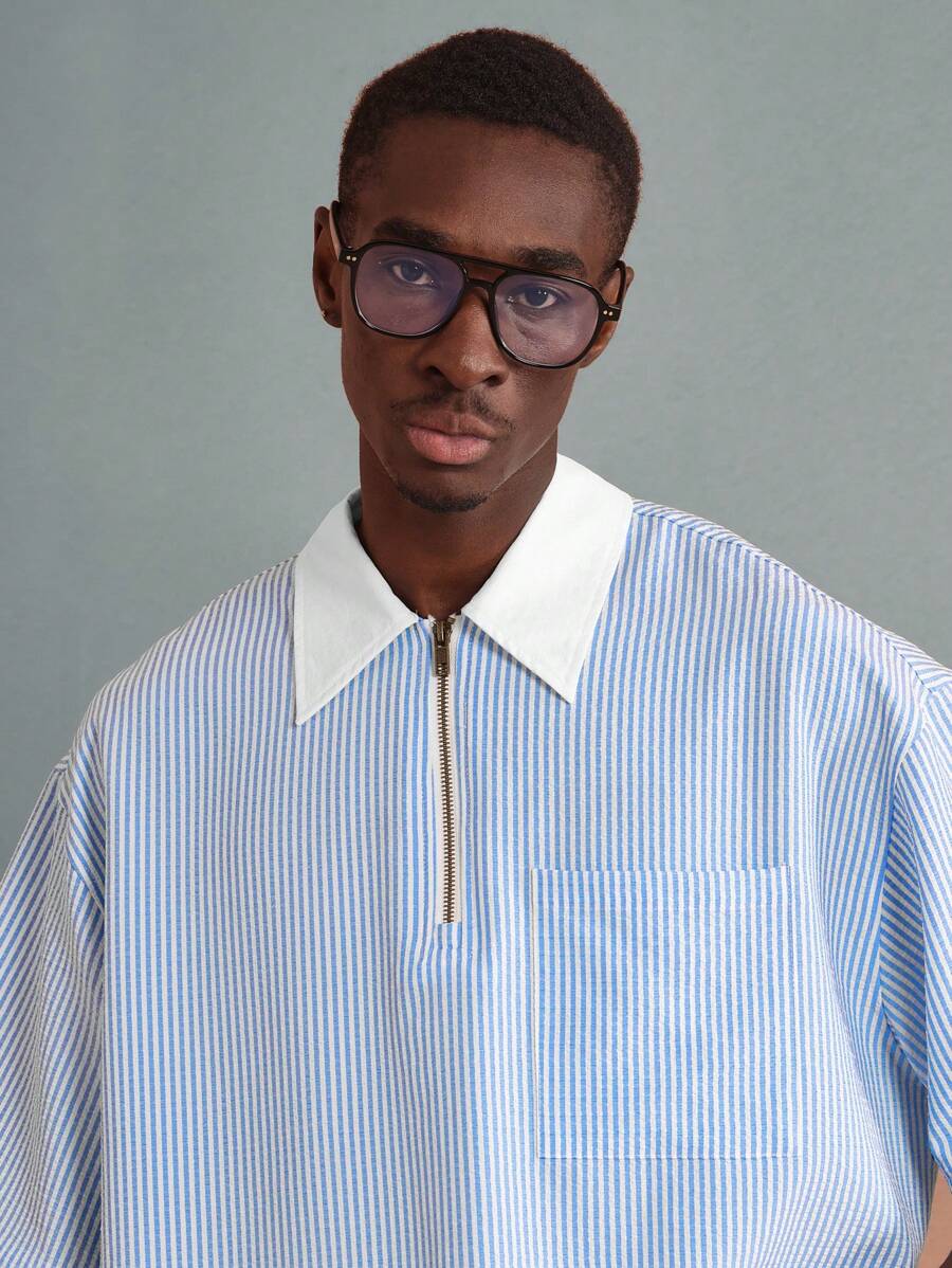 Camisa Polo Manfinity Half Zip — Foto 6