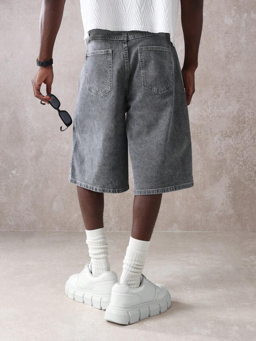 Bermuda Jeans Manfinity Studios Archive Jorts — Foto 13