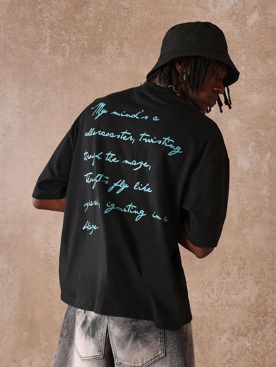 Camiseta Manfinity Oversized Filosofy — Foto 1