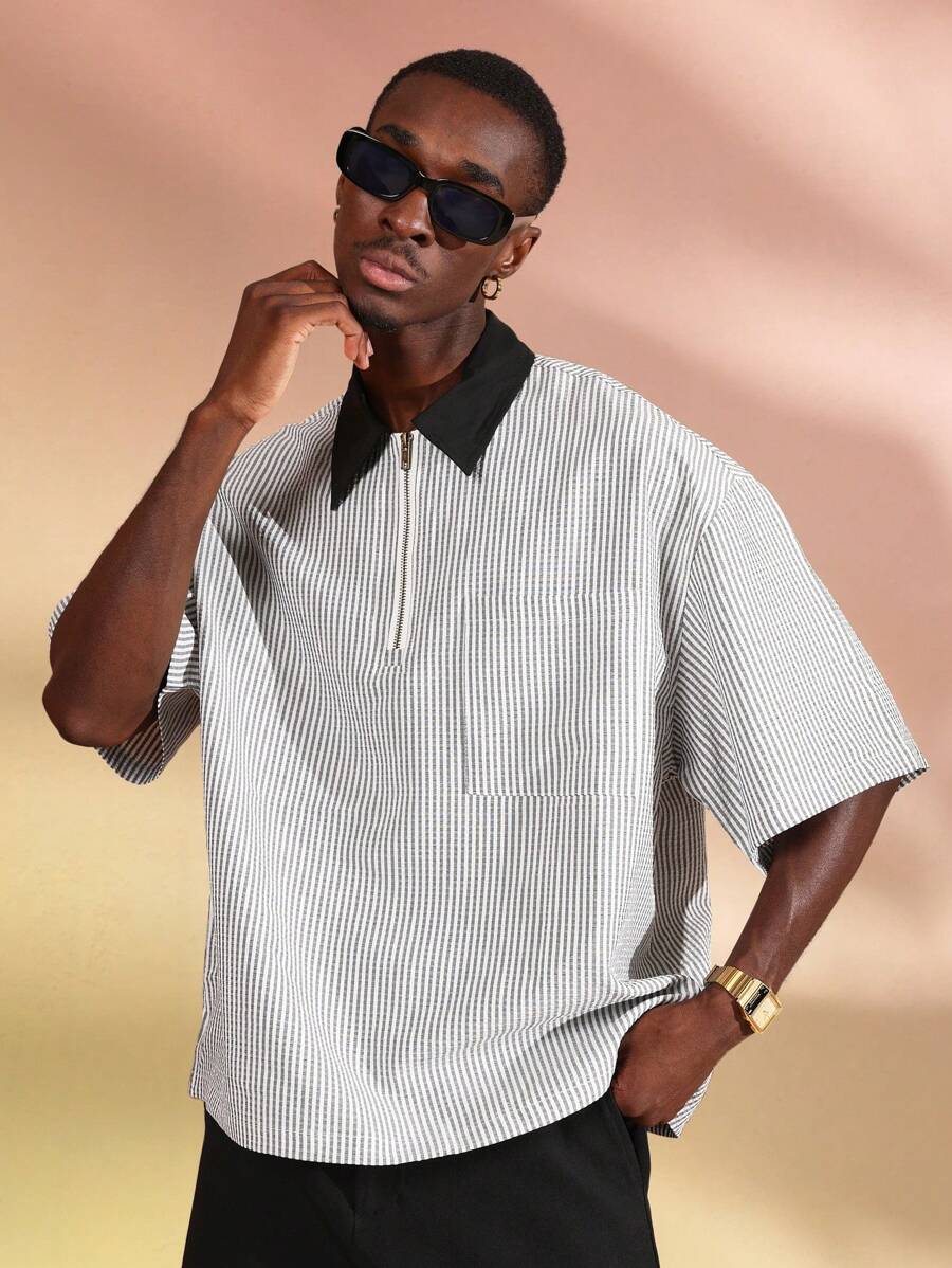 Camisa Polo Manfinity Half Zip — Foto 11