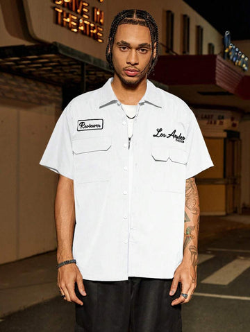 Camisa Manfinity Studios Los Angeles Workshirt — Foto 1