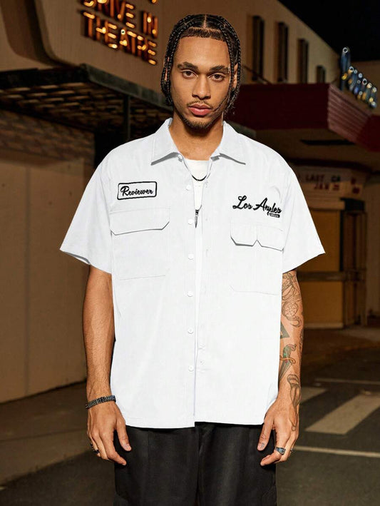 Camisa Manfinity Studios Los Angeles Workshirt — Foto 1