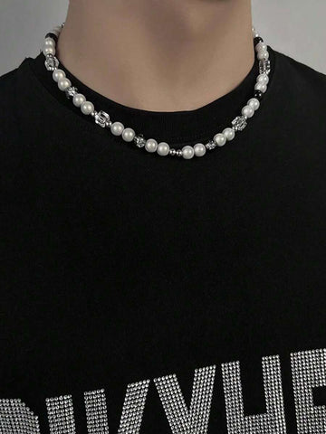 Colar Manfinity Pearl Hip Hop — Foto 1