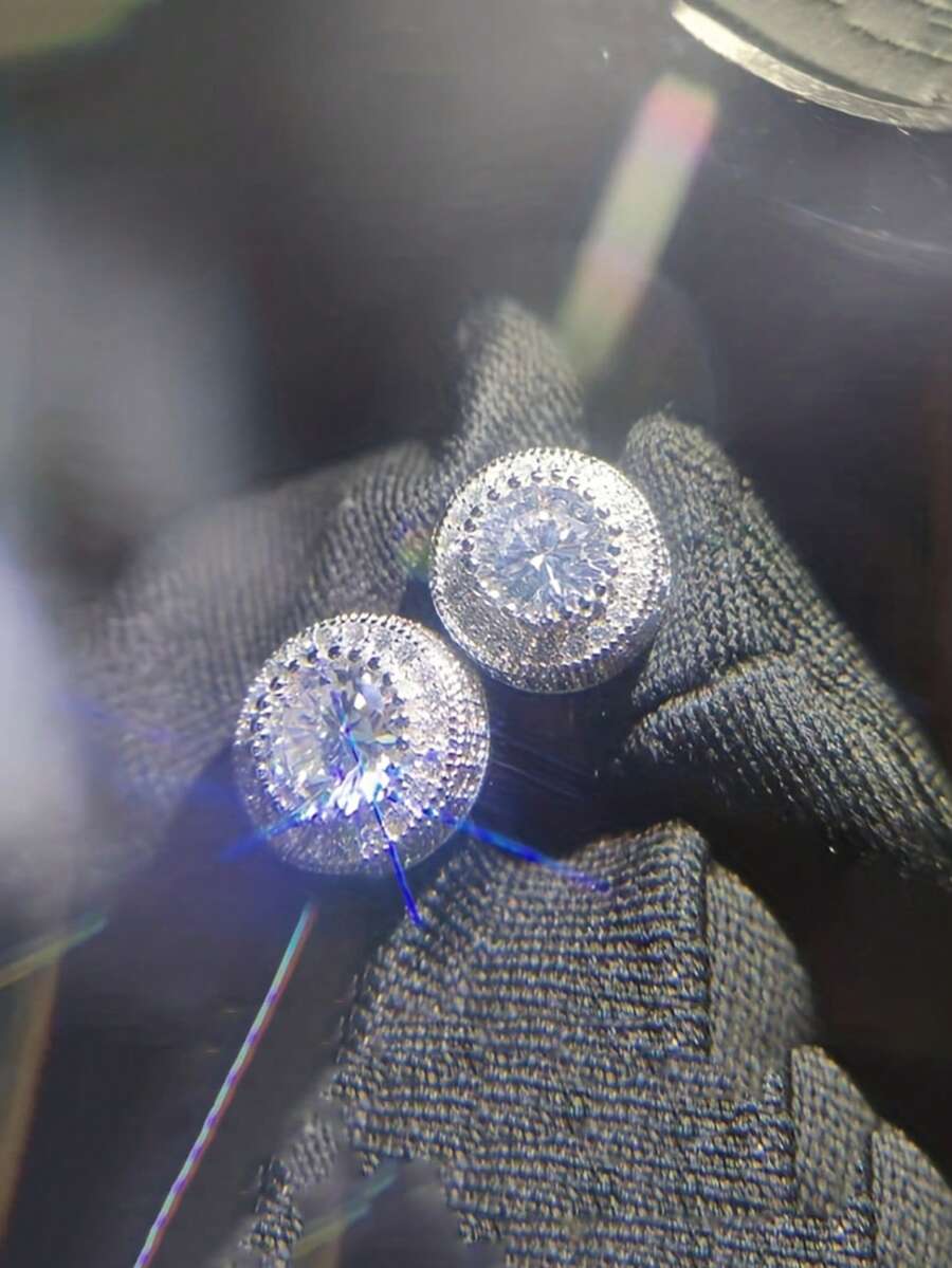 Brincos Manfinity Quadrada Vintage — Foto 1