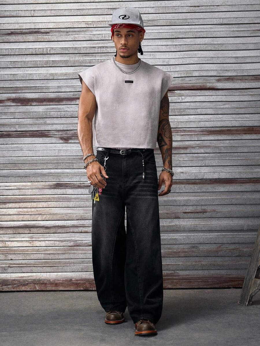Regata Manfinity Studios Embossed Gothic Lettering Vest — Foto 5
