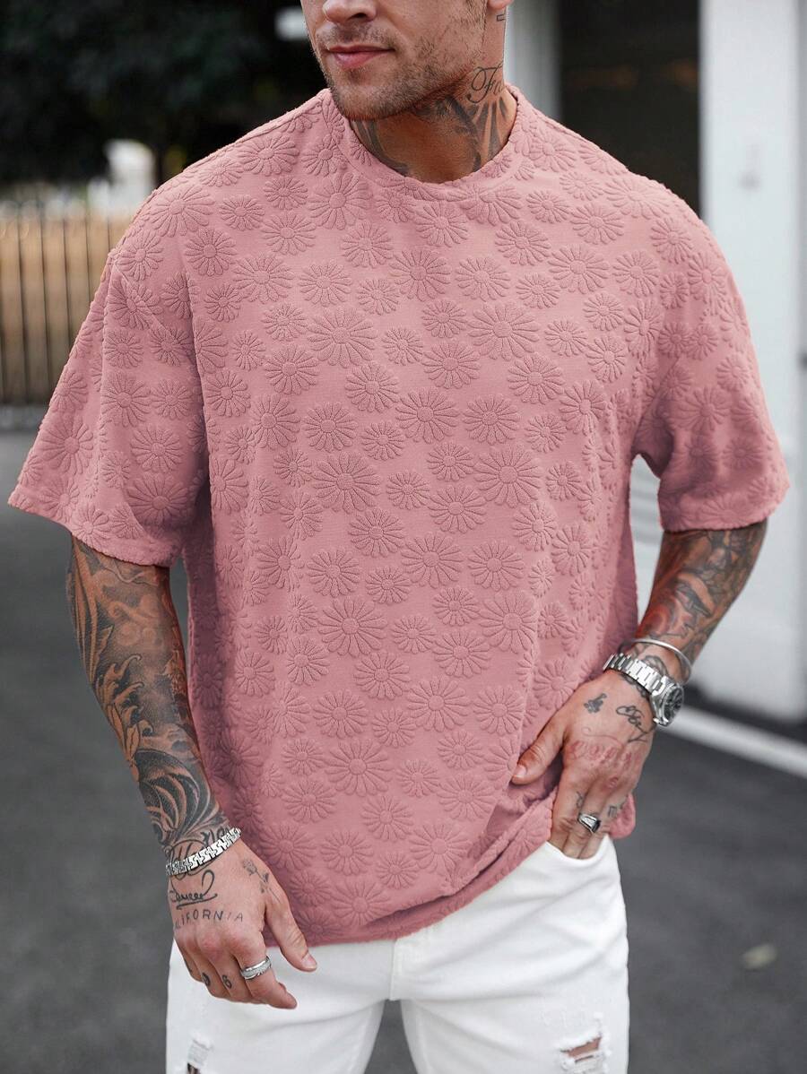 Camiseta Manfinity Bloom Relief — Foto 24