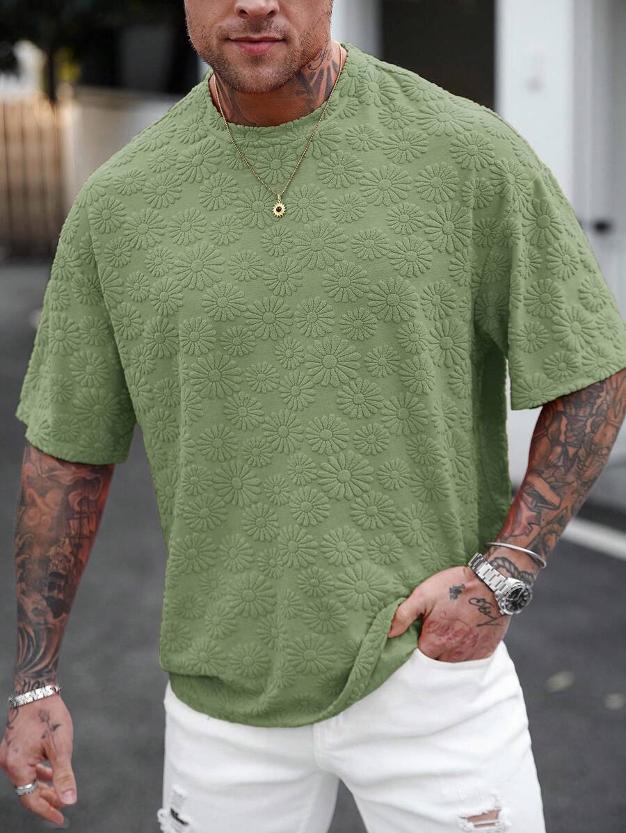 Camiseta Manfinity Bloom Relief — Foto 29