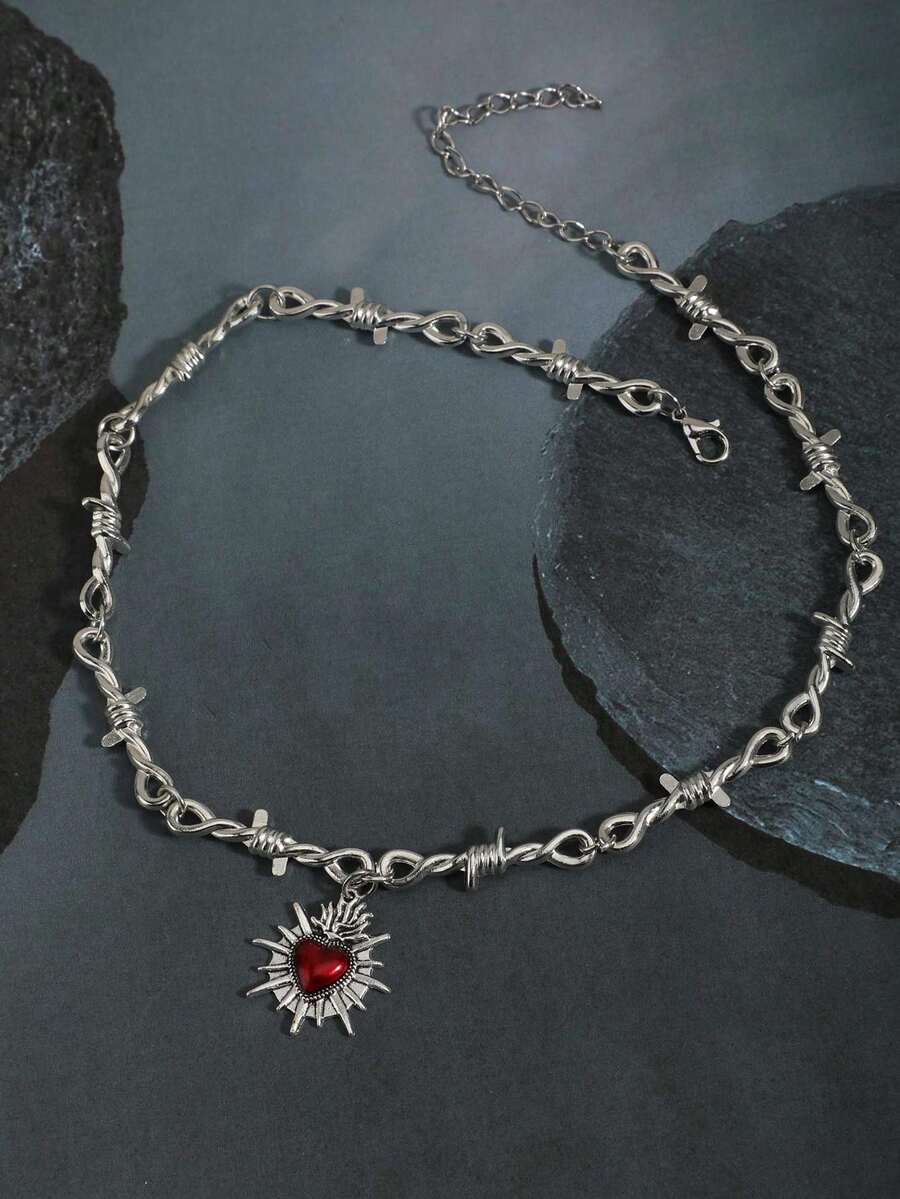 Colar Manfinity Gothic Heart — Foto 10