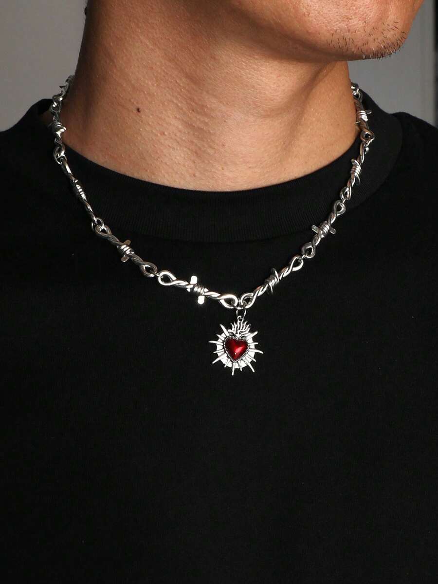 Colar Manfinity Gothic Heart — Foto 6