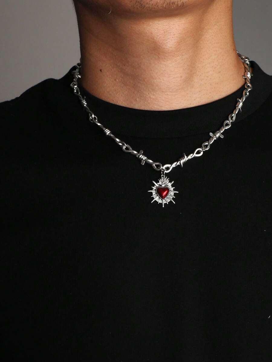 Colar Manfinity Gothic Heart — Foto 7