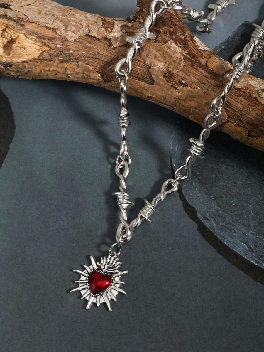 Colar Manfinity Gothic Heart — Foto 8