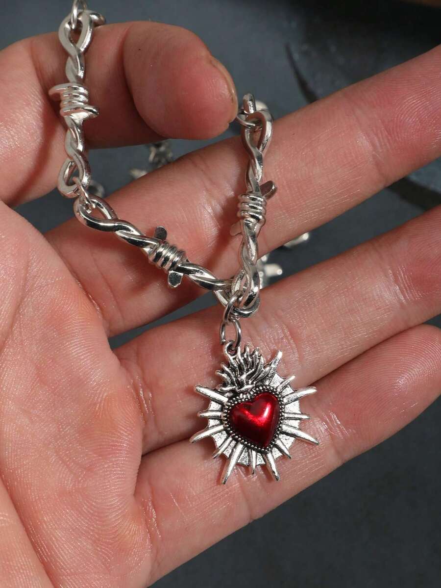 Colar Manfinity Gothic Heart — Foto 9