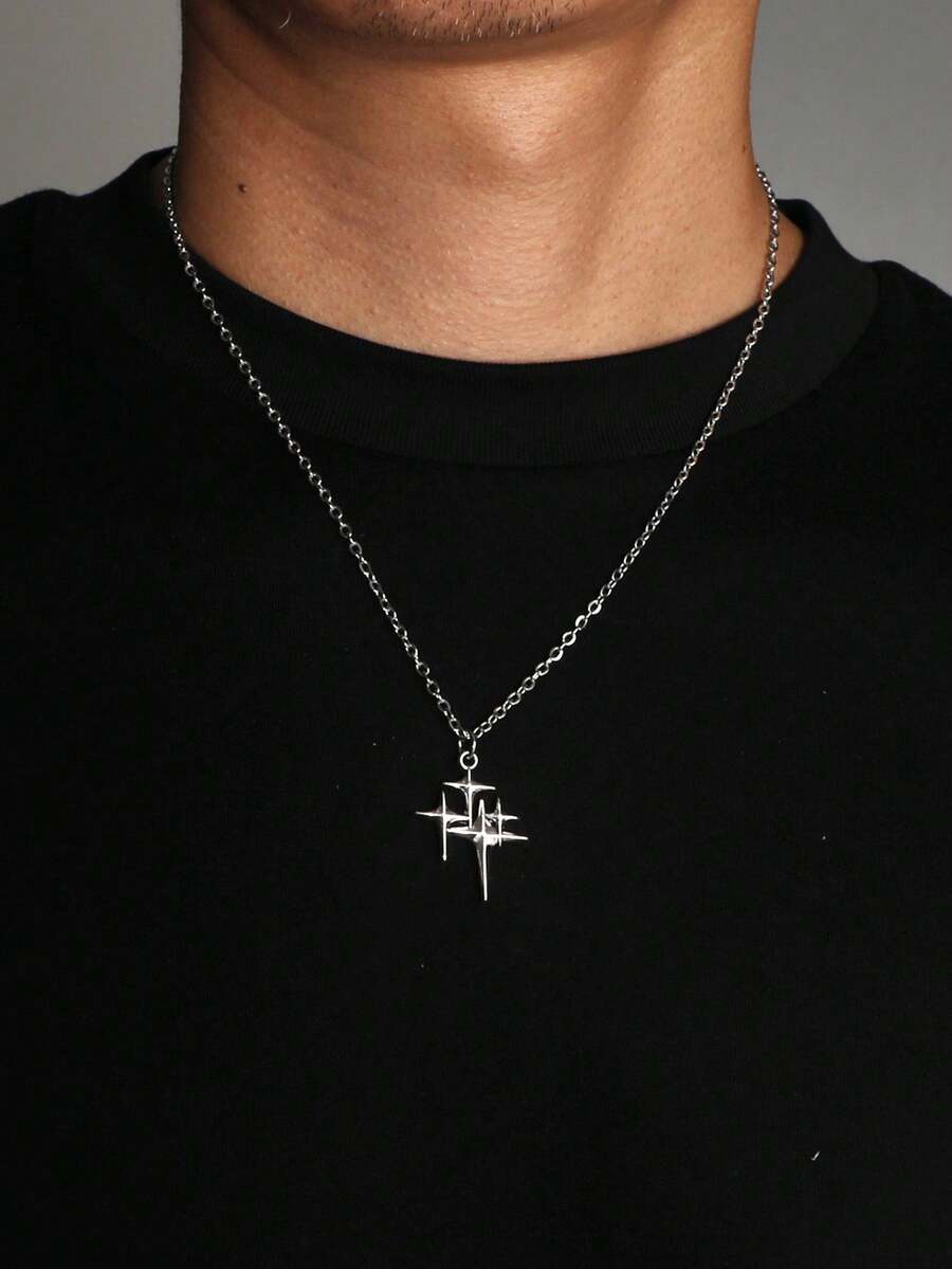 Colar Manfinity Crucifixo Strass — Foto 24