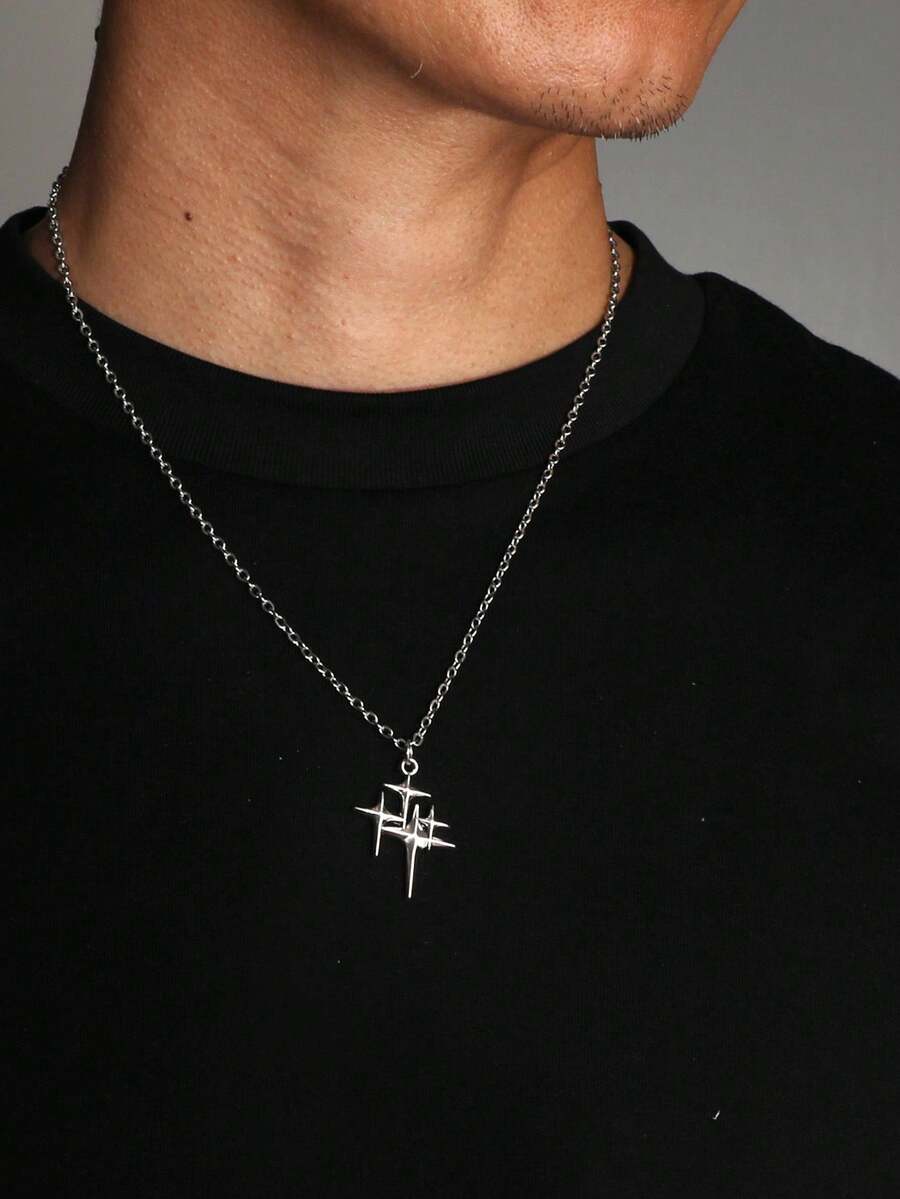 Colar Manfinity Crucifixo Strass — Foto 25