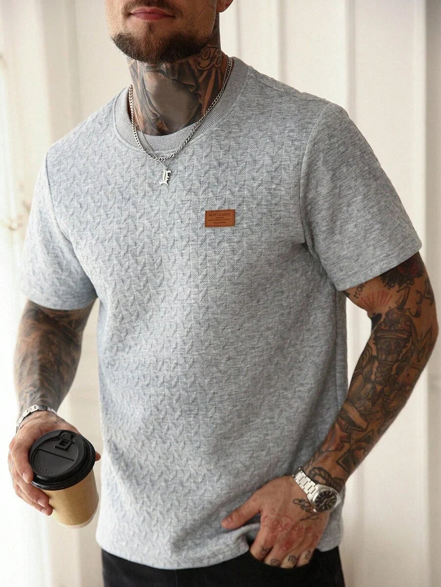 Camiseta Manfinity Jacquard — Foto 24